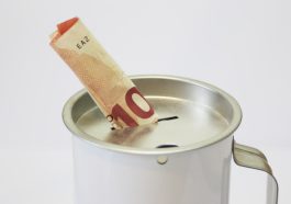 Spendendose Spardose mit 10,00 Euroschein